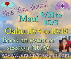 Psychic Intuitive Geralyn St Joseph in Hawaii!